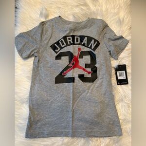 Jordan Kids Gray Graphic T-Shirt